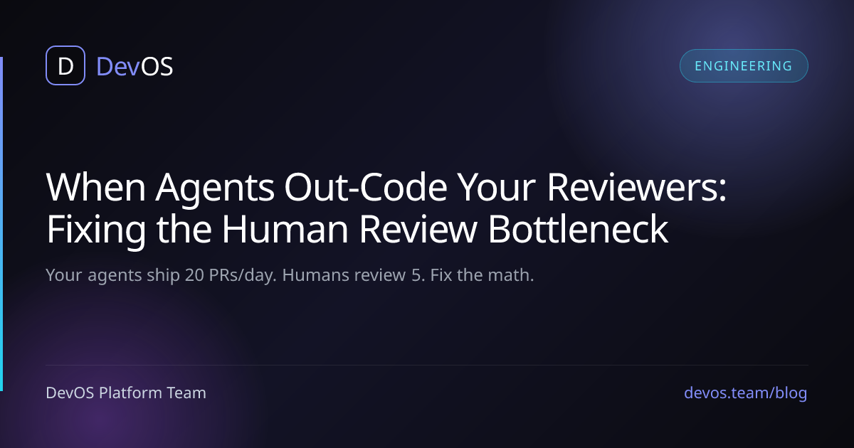 When Agents Out-Code Your Reviewers: Fixing the Human Review Bottleneck
