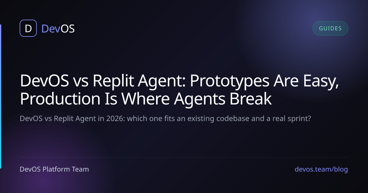 DevOS vs Replit Agent: Prototypes Are Easy, Production Is Where Agents Break
